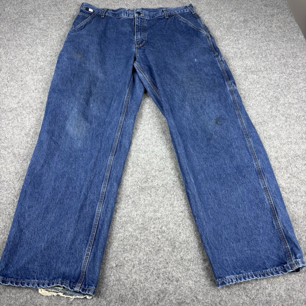 Carhartt Fr Jeans Mens 38x32 Flame Resistant Utility Work‎ Carpenter Cat 2 Blue